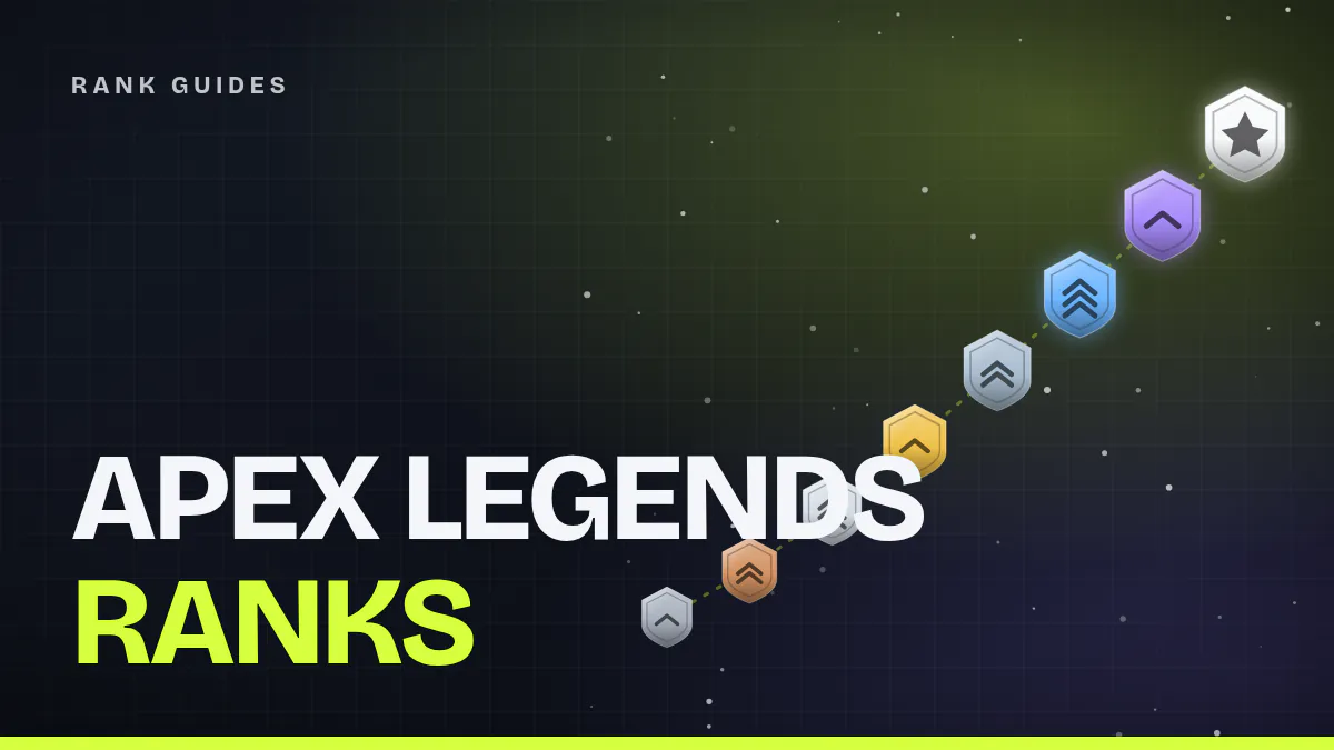 Cover image: eight colored rank badges rising from Rookie through gold and diamond to a star crest for Apex Predator